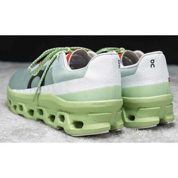 On Cloud Cloudmonster Green Glacier Gray Running Shoes Sneakers Womens Size 10 - Picture 13 of 15